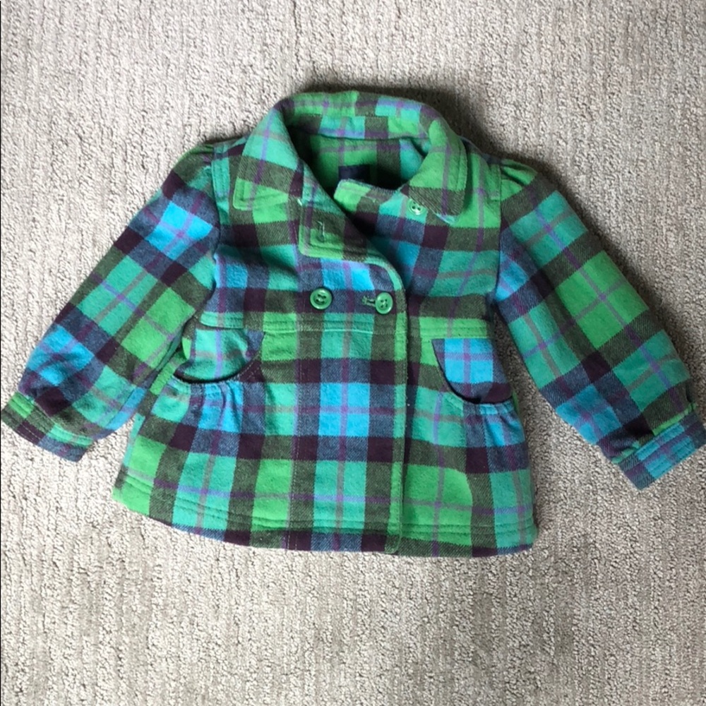 Kid’s Plaid Pea Coat